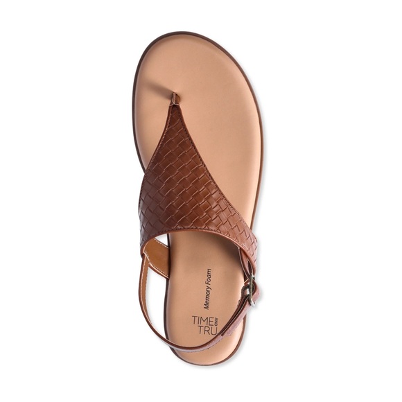 Time and Tru | Women's Hooded Flat Thong Memory Foam Sandals | Size: 11 - Picture 3 of 9